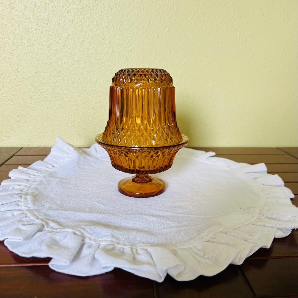 Indiana Glass Fairy Lamp